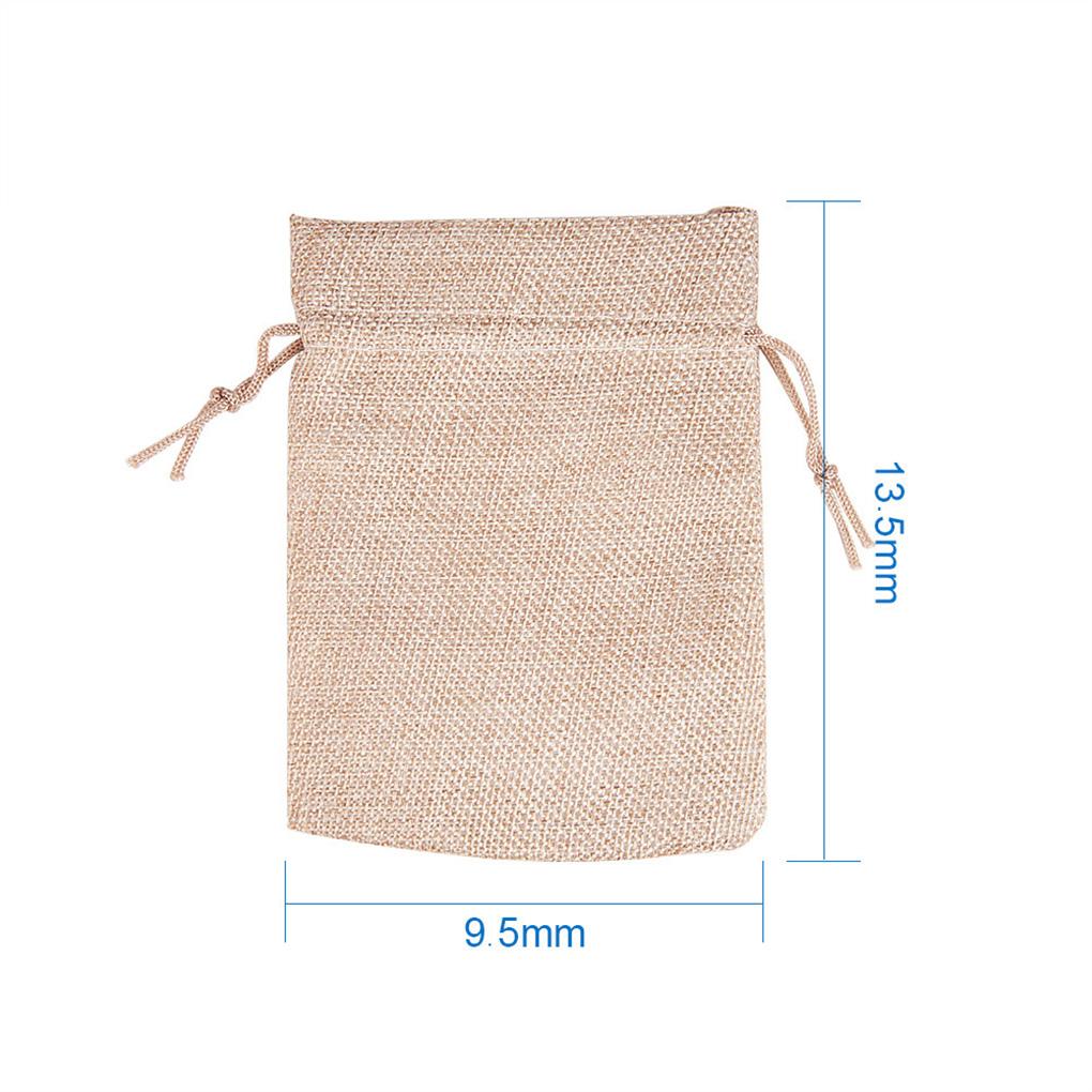 20Pcs Linen Drawstring Bag Jewelry Gift Bag Jewelry Pouch Snack Storage Bag MA