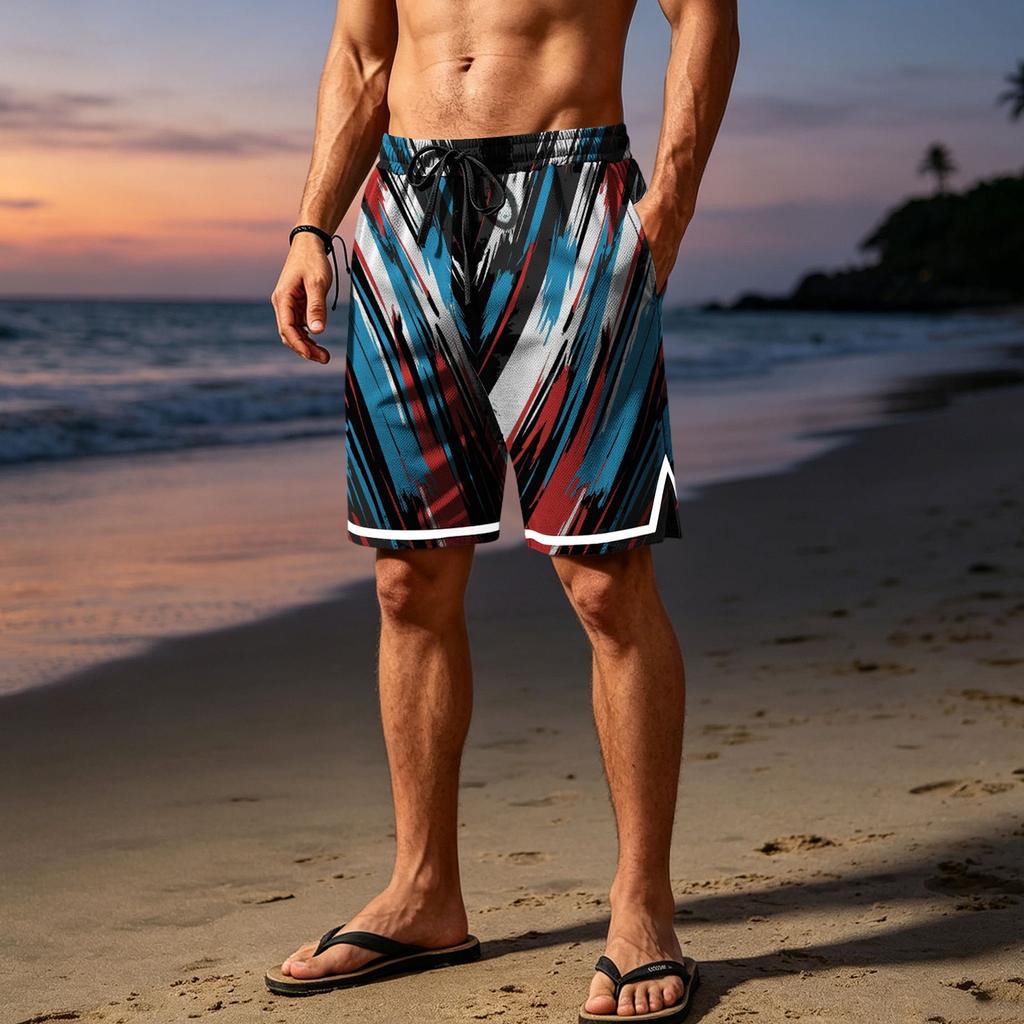 Men's Breathable Mesh Athletic Shorts for Summer Workout and Casual Wear