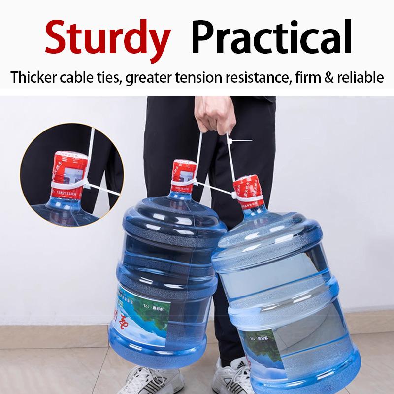 100pcs Self-locking Cable Ties Black Wire Cable Zip Ties Fasten Cable Organiser Nylon Straps Multi-Purpose Wraps Cord Management