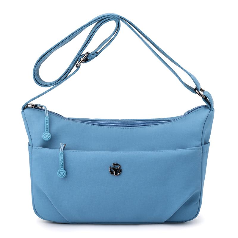 Women's Shoulder Bag Nylon Small Bag Lightweight Crossbody Bag Solid Color Mother Bag