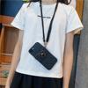 Foreign trade applicable iPhone17Pro mobile phone case metal Apple 16 Minnie head xs change card bag messenger rope