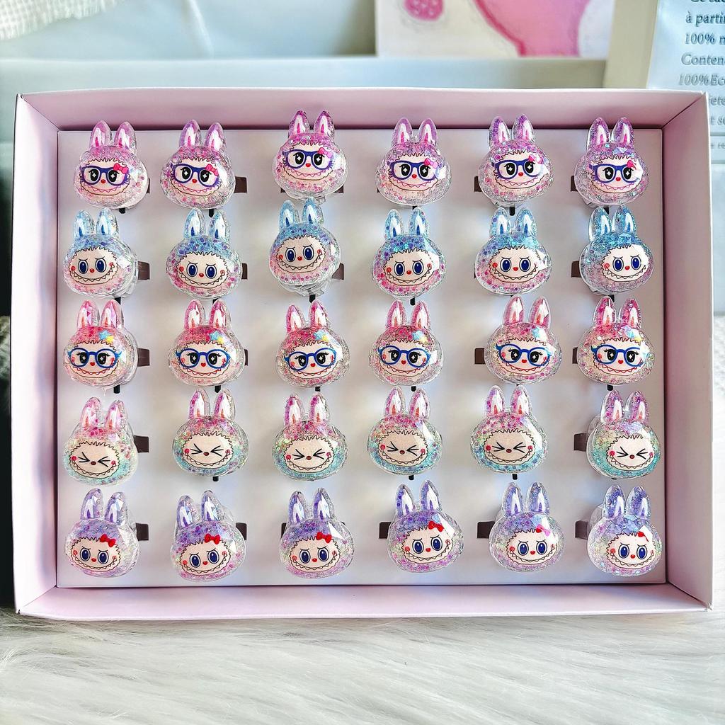 Søt Glødende Ring Bryter Blitslys Ringtilbehør Mote Ring for Barn