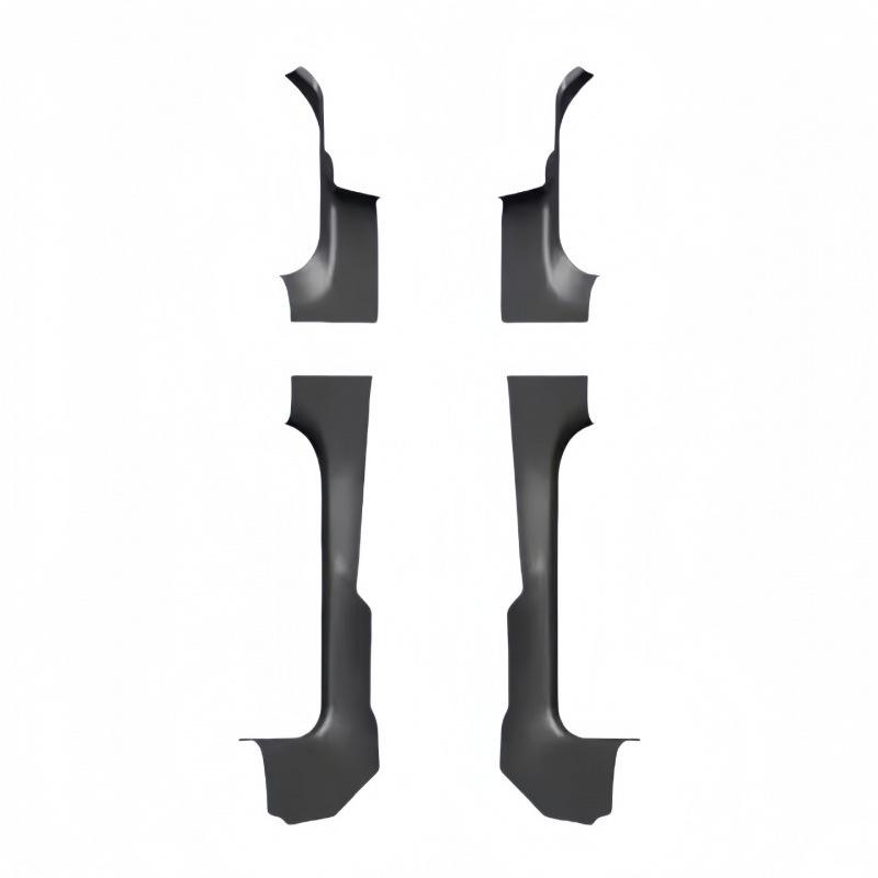 Compatible Tesla Model Y TPE Door Sill Strips & Console Kick Protection - Front, Rear, and Second Row Coverage