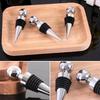 1/3pcs Alluminum Alloy Wine Stopper,Reusable Rubber Beverage Bottle Stoppers,Vacuum Sealed Bottle Cap,Wine Gifts Bar Tools
