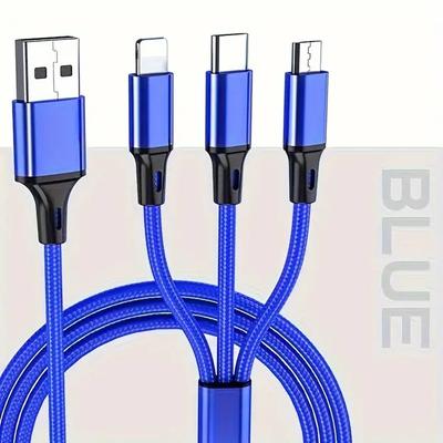 Schnelles USB-Ladekabel für Samsung Universal 3-in-1-Multifunktions-Handykabel-Ladekabel Typ C