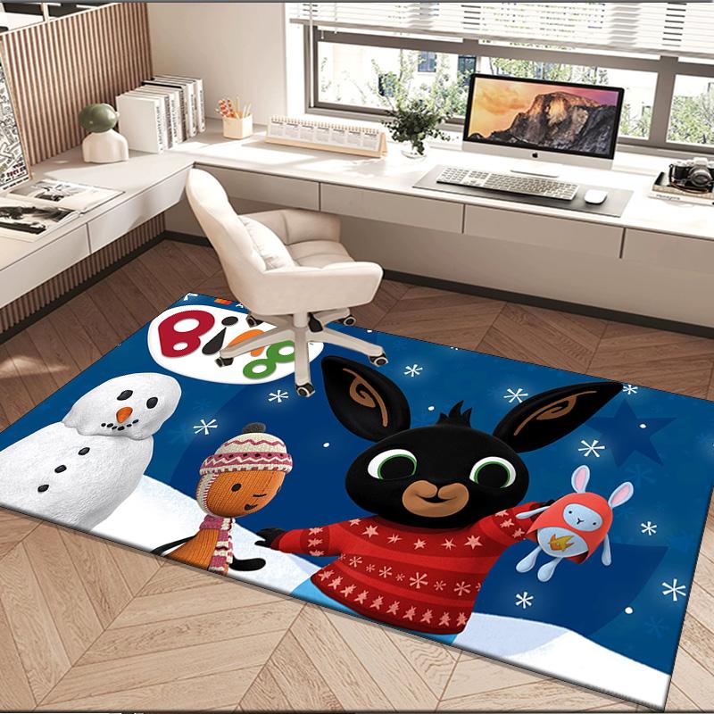 1PC rug Rainbow Bing Friends Singing Carpet, Chair Rug,Area Rug for Office Bedroom living rooms bedroom, Doormat decor Christmas fan gifts