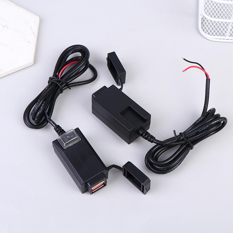 Motorcycle Vehicle-Mounted Charger Waterproof Usb Adapter 12V Phone Dual Usb Port Quick Charge 3.0 With Switch Moto Accessory