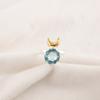 Sky Blue Topaz Gemstone Sterling Silver New Stackable Daughter Gift Promise Ring RR-58-6