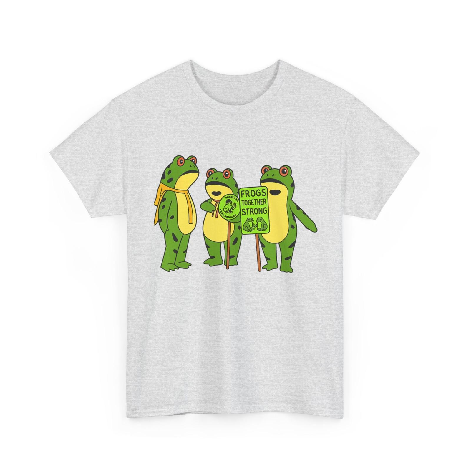 Portland Frog Brigade Oregon Frogs Together Funny Shirt M
