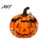 Detailed Resin Sculptures Halloween Pumpkin Ghost Bat Skull Figurine, Cute Retro Dark Home Accents Tabletop Ornaments for Party Shelf Mantels