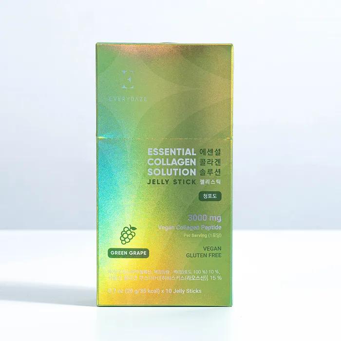 

Vegan Collagen Jelly Stick Green Grape 20g 10 Sticks 1 Box