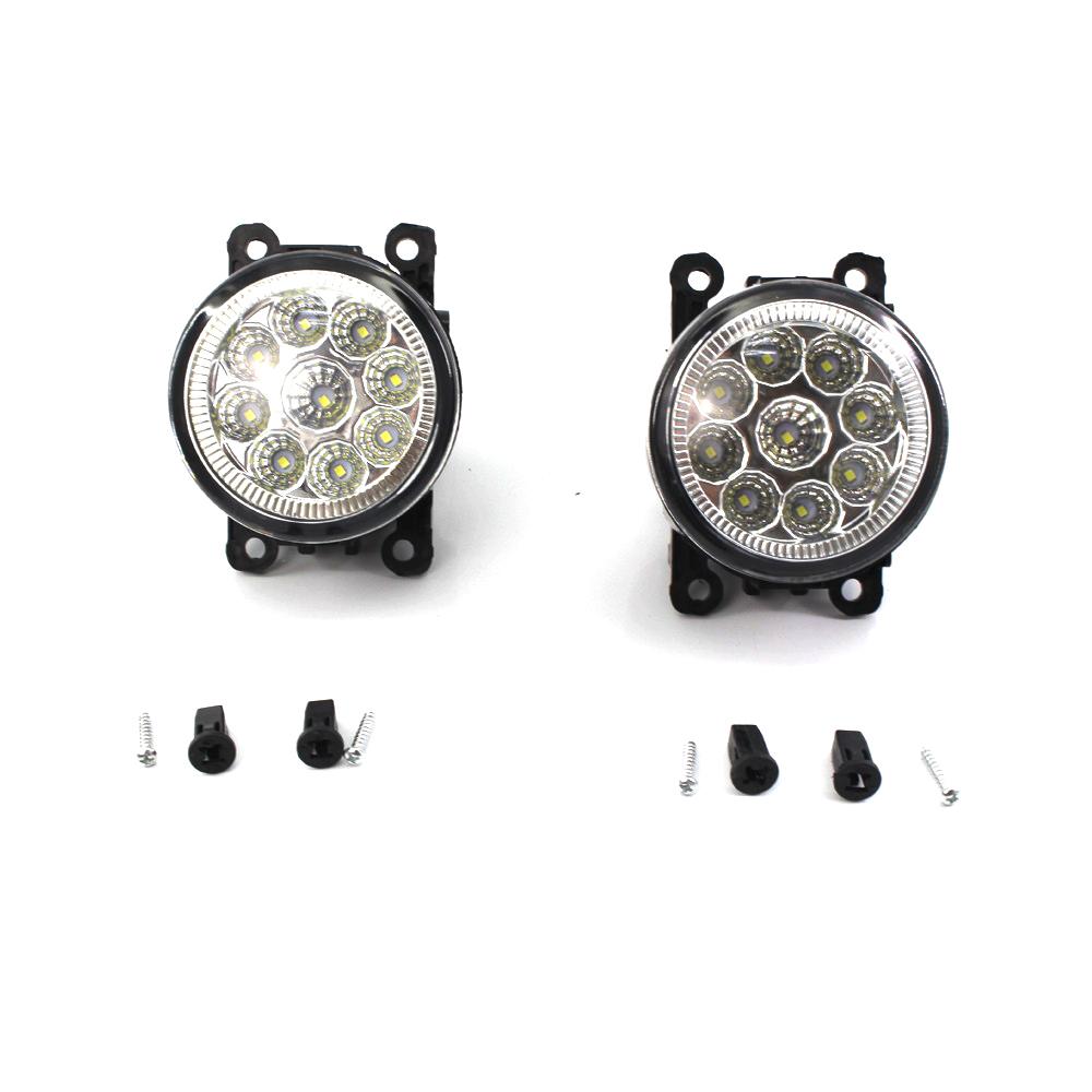 Pair Car LED Bumper Fog Light Lamp Assembly Front Foglight For Ford Transit Tourneo Connect Focus 2 3 Hatchback Saloon