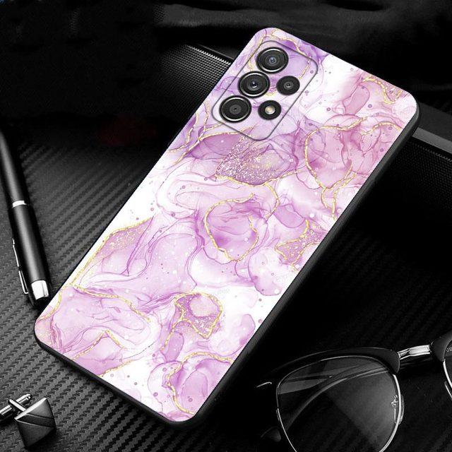 Fall für Samsung Galaxy A71 A51 A41 A12 A21s A23 A52 A72 A22 A03s A52s A53 A73 A32 A33 A13 Schönheit Marmor Gold Textur Quicksan