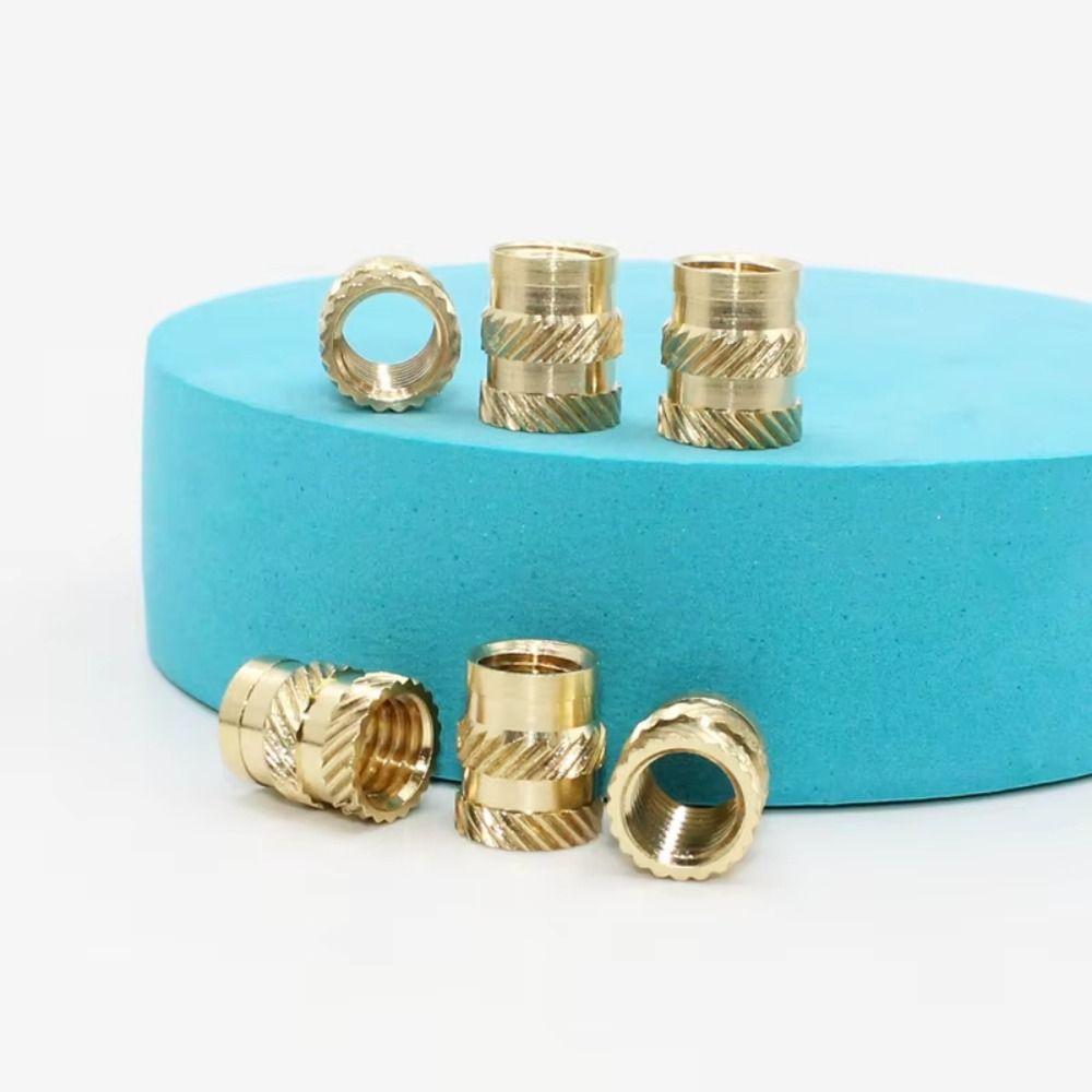 220 sztuk nakrętek wpuszczanych z radełkowaną powierzchnią, do osadzania na gorąco, mosiężnych, nakrętek do wklejania na gorąco, nakrętek wpuszczanych do modeli plastikowych