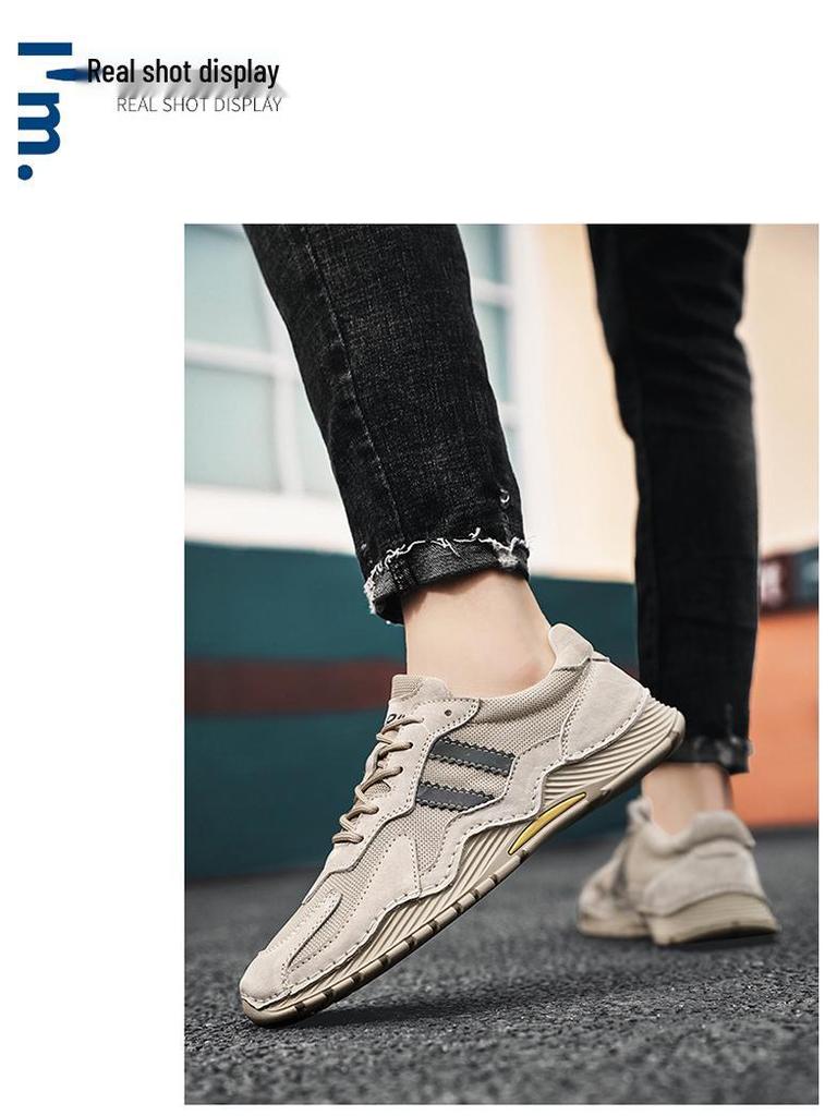 2025 Men's Autumn Mesh Fashion Sneakers - Breathable Casual Sports Shoes In Sizes 45-47