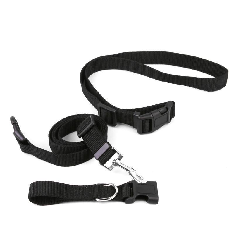 

Walking Collar Dog Running Lead Leash Waist Belt Pet Leashes червоний