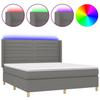 VidaXL Sommier à Lattes de Lit avec Matelas et LED, Lit Rembourré, Lit Double, Lit Adulte de Chambre à Coucher Intérieur, 3138974