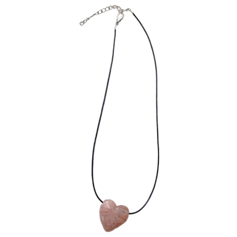 Colorful Resin Love Heart Necklace Stylish Love Heart Necklace Adornment Personalized Heart Pendant Neckchain Charm