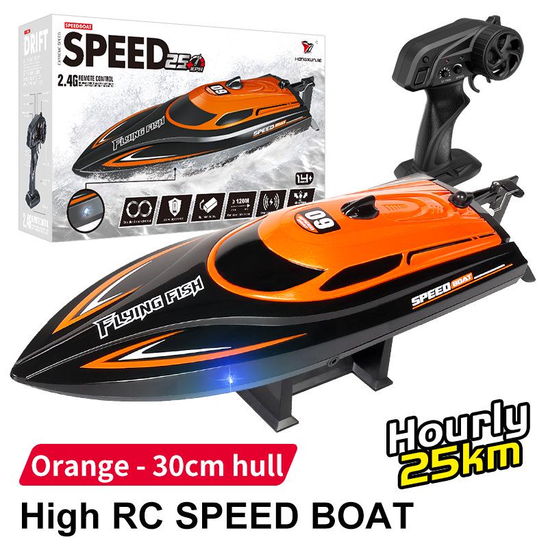 HJ812 High-Speed Remote Control Racing Boat - 2.4G Electric Water Toy, 25 Km/h.