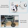 Foldable Height Adjustable Safety Commode Chair Elderly People Wheelchair Household Foldable Shower Chair
