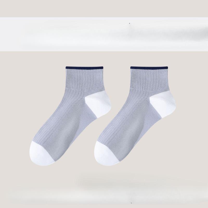 

Мужские весенне-летние новые коммерческие дышащие влагоотводящие дезодорирующие антибактериальные гольфы 1 pair серый