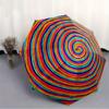 1pc Colorful Spiral Pattern Automatic Open/Close Umbrella, Ideal Fan Gift for Birthday, Christmas, Outdoor Essentials, Trendy Fashion Yy250828005