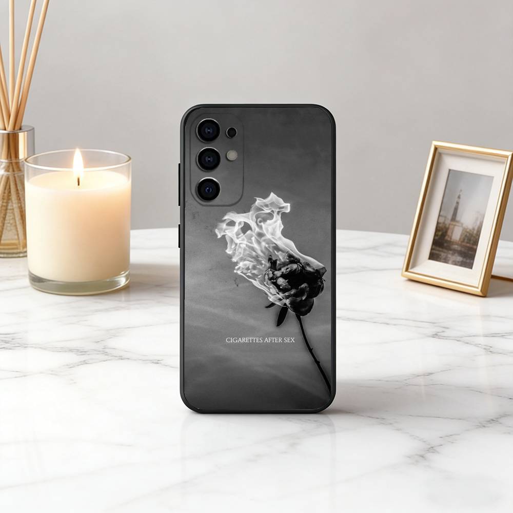 C-Cigarettes A-After Sex Abstract Band Phone Case For Samsung S25,S24,S21,S22,S23,S30,Ultra,S20,Plus,Fe,Lite,Note,10,Black Cover