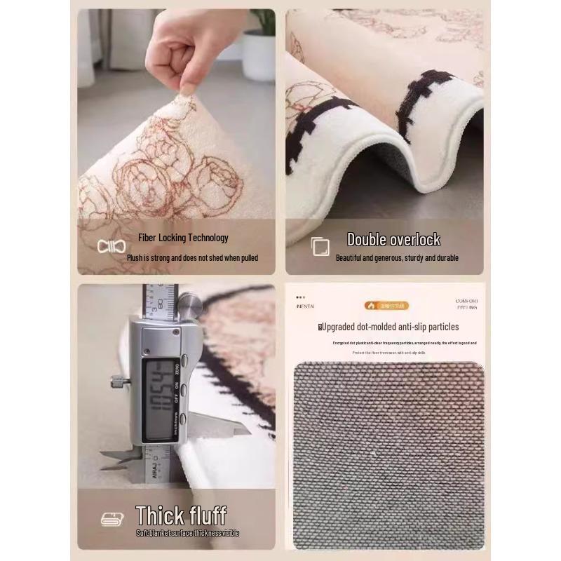 Oválná rychleschnoucí protiskluzová plyšová koupelnová předložka - Absorpční podložka pod nohy pro sprchu nebo vstup