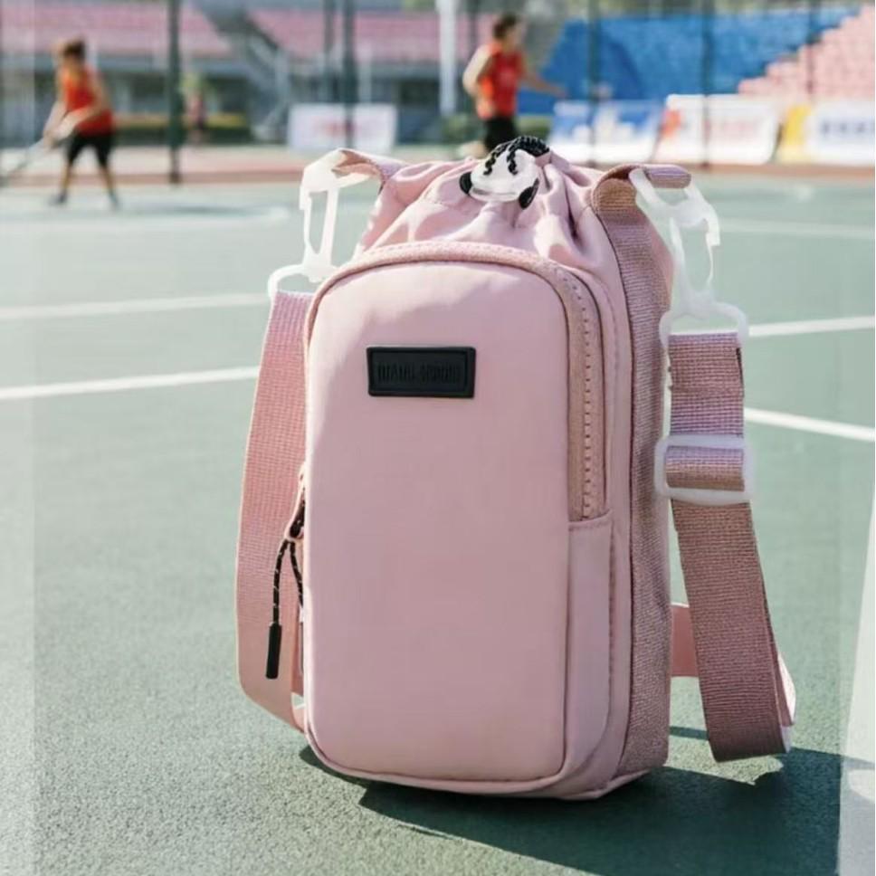 Large Capacity Outdoor Water Bottle Crossbody Bag with Protective Sleeve