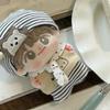 Striped Hat 10cm Cotton Doll Clothes Suit Doll Dress Up Set Doll Clothes Outfit  Children's Gift