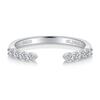 Round Moissanite Eternity Ring: 18k Gold-Plated S925 Silver, Versatile Open Design, Stackable.