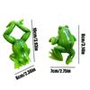 Frosch Gartendekoration Niedlicher Tier-Pflanzenhänger Lustige Froschstatue Set mit 2 Stück Pflanzgefäß Terrarium Dekoration für Balkon Rasen Regal Schreibtisch