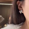 Korean Version of Gentle New Stud Earrings, Bow Symmetrical Boutique Earrings, Lady Princess Internet Celebrity