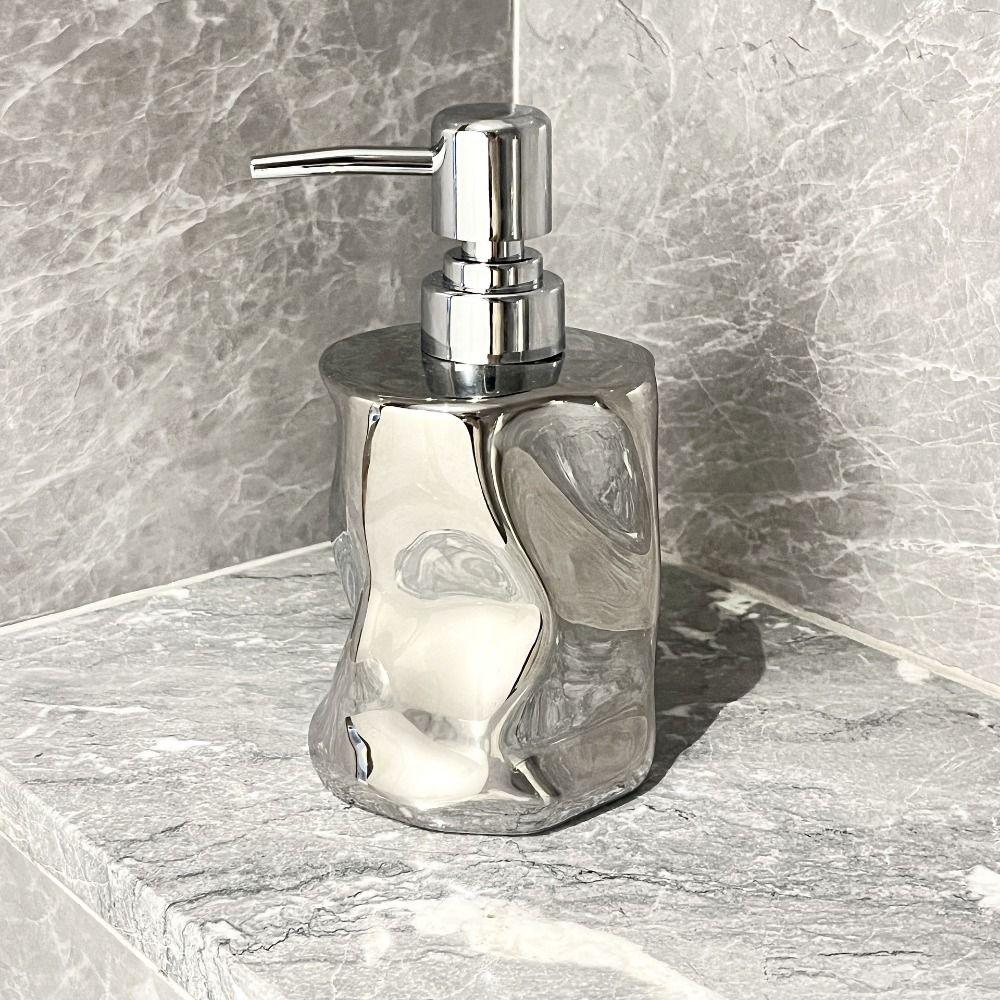 Reusable Ceramic Soap Bottles Press Type Sub Lotion Jar Irregular Lotion Dispenser  Body Wash