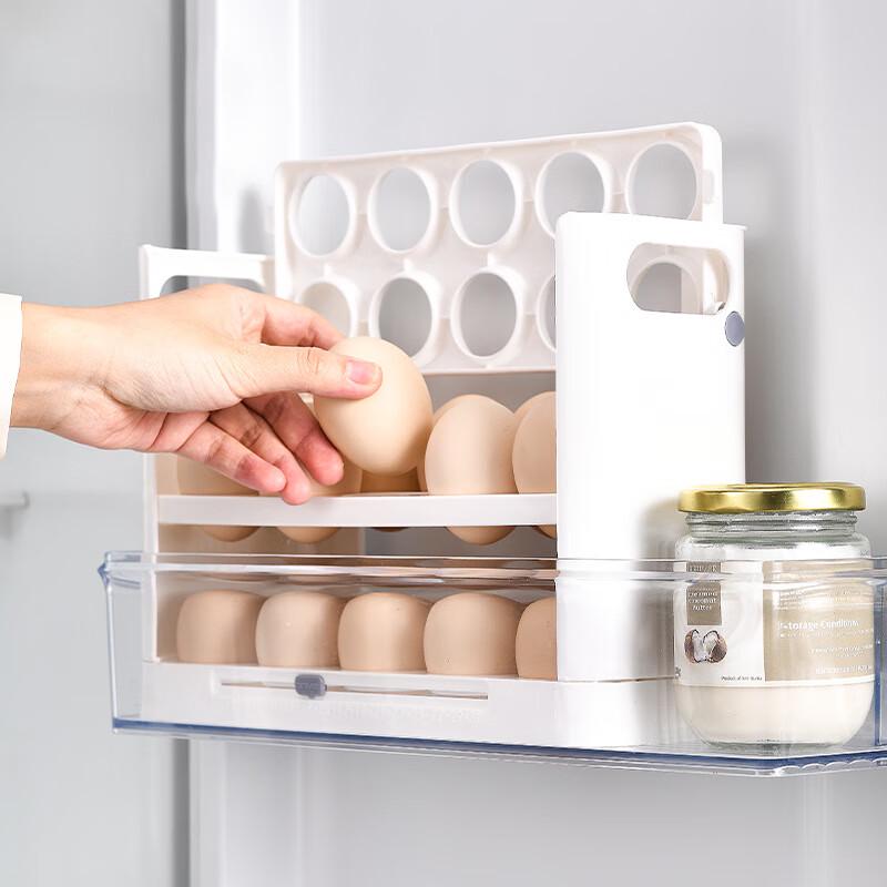 3-Pack Flippable Refrigerator Side Door Egg Holder