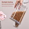 Food Storage Container Transparent Airtight Grain Canister Food Storage Bin with Pour