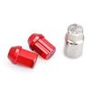 HEX 19mm 20pcs Aftermarket Car Anti-theft 6061 Aluminum Alloy Wheel Lock Nuts Length 35MM Length M12*1.5 Lug Nuts Red Black Blue