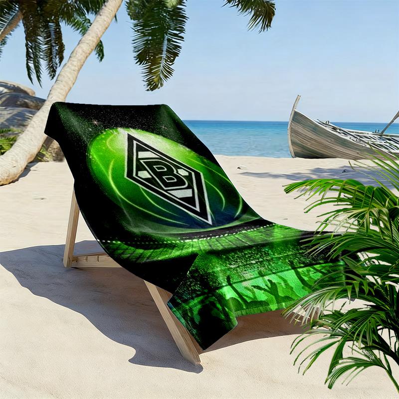 Asciugamano da Spiaggia con Stampa Borussia Mönchengladbach, Asciugamano Grande Morbido ad Asciugatura Rapida per Spiaggia Campeggio Nuoto