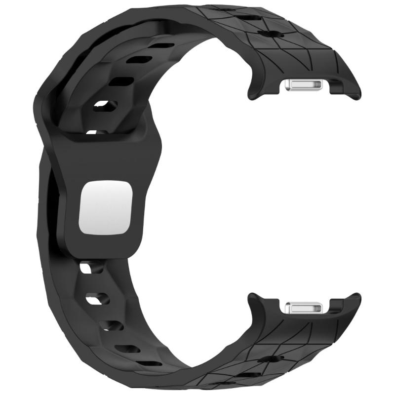 Adjustable Soccer Texture Watch Band For 8 Lightweight Breathable Silicone Gym Office Daily Use