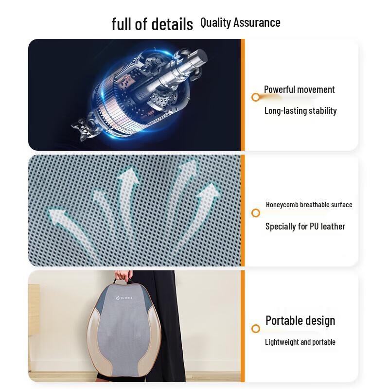 CLORIS Lumbar and Back Massager Cushion