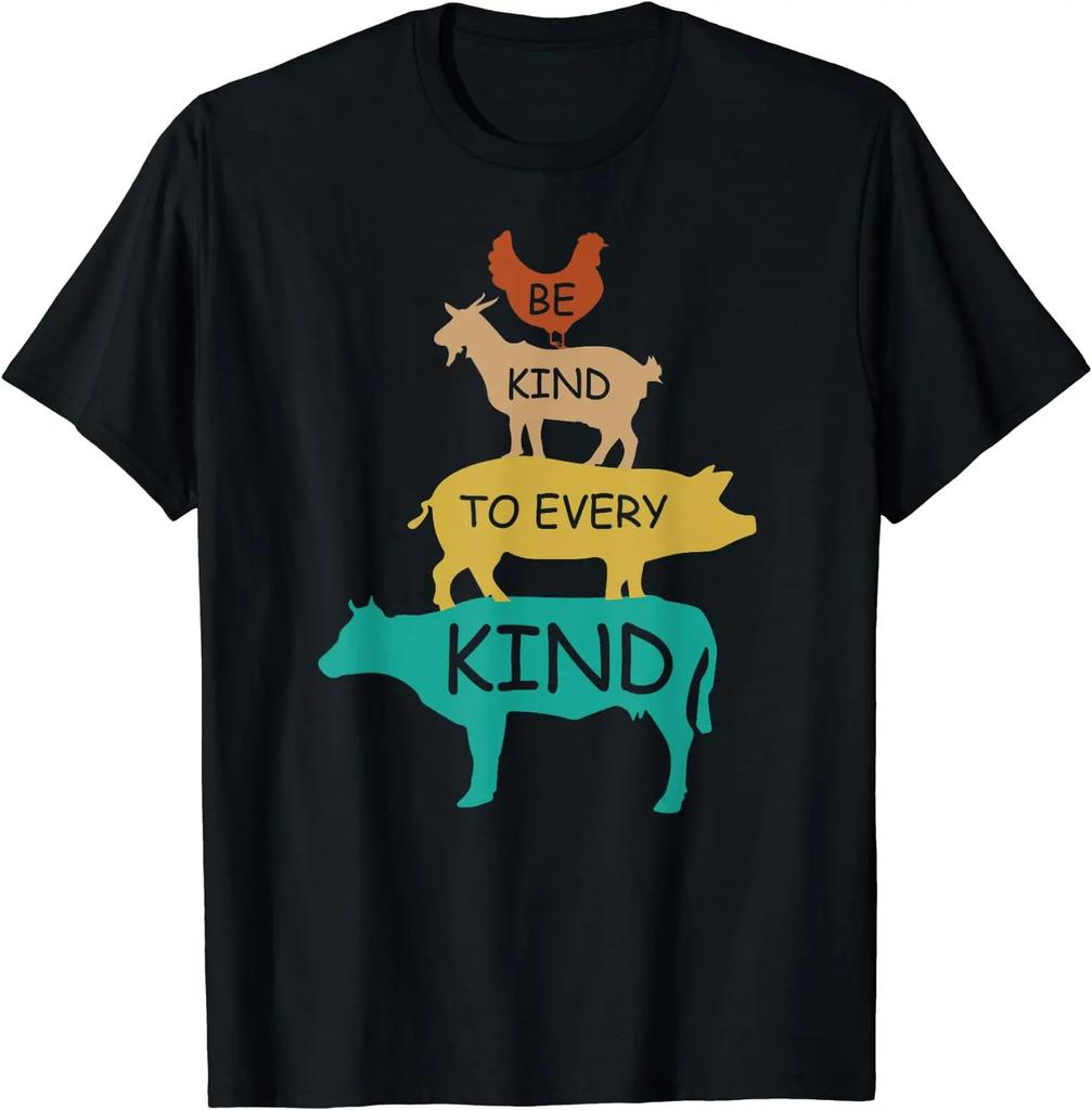 Vegan All Things Proud Vegan Personality Simple Cartoon Custom Printed T-shirt Men High Quality Printed Classic Street Top Men