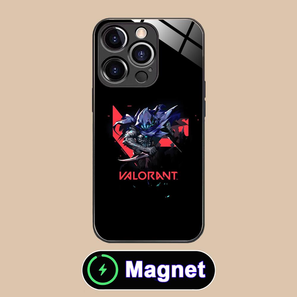 

Valo Omen Phone Case for iPhone 17 16 15 14 13 12 11 Air Pro Max Plus Mini Glass MagSafe Cover iPhone 11 Pro Max