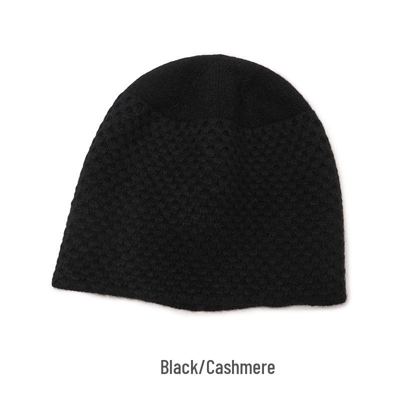 Kangsai Ni Women's 100% Pure Cashmere Knitted Hat - Fashionable & Warm for Autumn/Winter