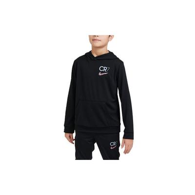 Nike CR7 Sweat à capuche ample à imprimé logo uni pour enfants Noir DX5460-010