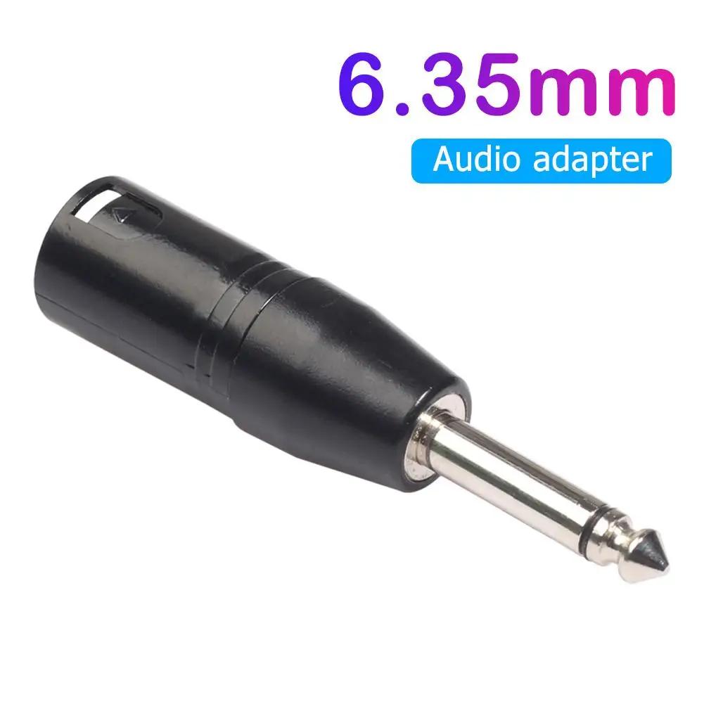 6.35mm Mono Male To XLR 3 Pin Female/Male Audio Plug Converter Adapter Connector for Headphone Microphone Power Amplifier Guitar