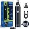 Hair Trimmer with LED Display for Men Women,Painless USB Rechargeable Eyebrow & Facial & Nose Hair Trimmer