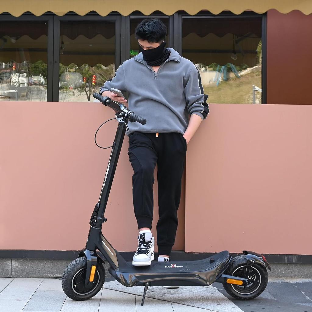 NANROBOT Electric Scooters for Adults 500W 10Inch 48V 10.4AH Battery
