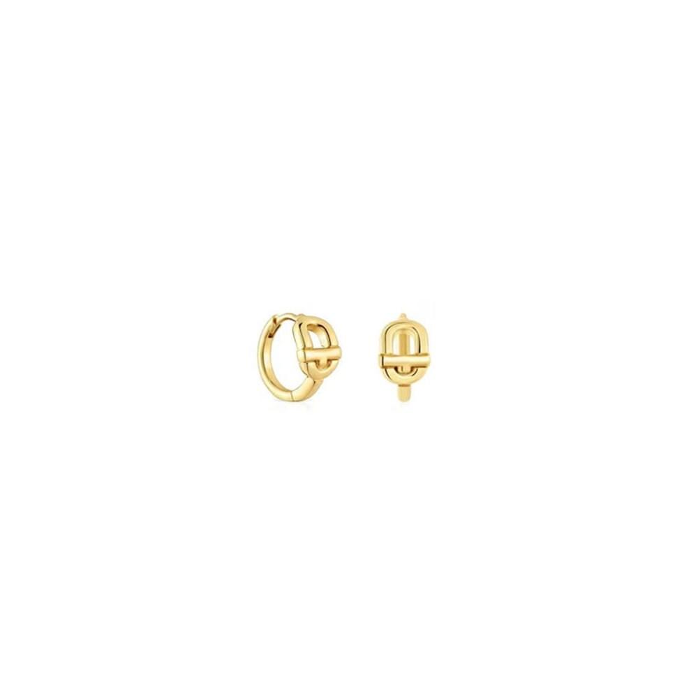 Toss Manifesto Hoop Earrings, 18K Gold Plated / Manifesto Hoop Earrings / Earrings / 1004094800