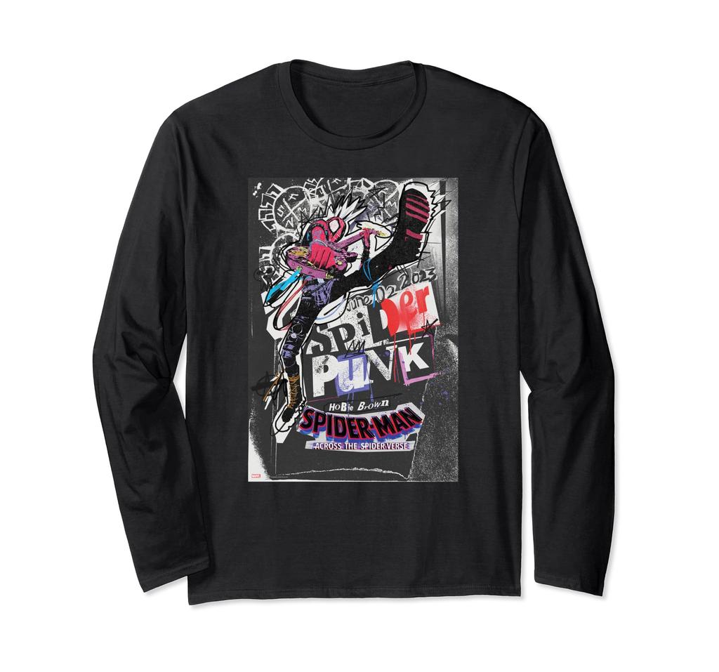 Marvel Spider-Man Across the Spider-Verse Hobby Poster Art Long Sleeve T-Shirt
