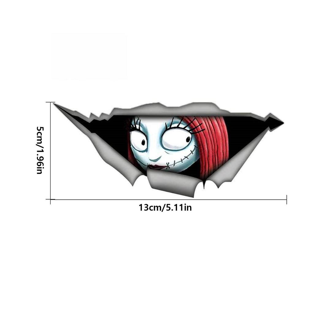 3D Simulation Stereo Eyes Peeping Car Sticker Men Peeping Women Peeping Sticker Leopard Eyes Self Adhesive Sticker Car Seal Auto Emblem Decal Acc
